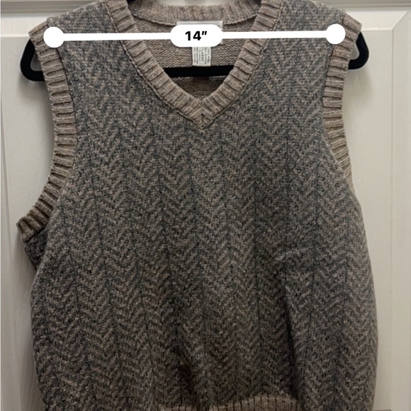 McGregor Wool Blend Vintage Grandpa Sweater Vest Size Large - Picture 6 of 6